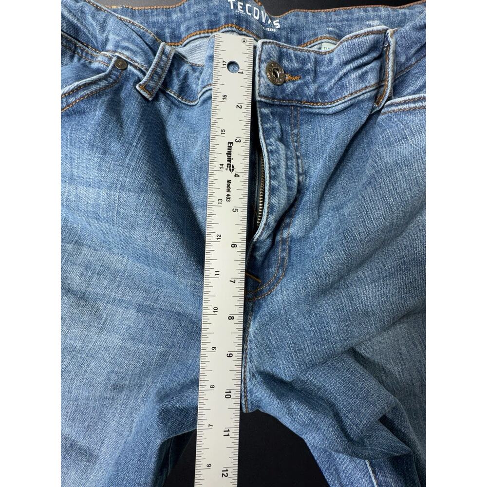 Tecovas Womens Jeans Sz 33 High Rise Tapered Western Cowboy Medium Wash - Picture 4 of 8
